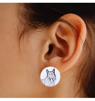 Azawakh, Tuareg Sloughi I - unique dog earrings, your pet on a keychain, Art-Dog's own brand