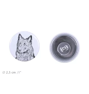 Belgian Shepherd Dog, Belgian Sheepdog - unique dog earrings, your pet on a keychain, Art-Dog's own brand