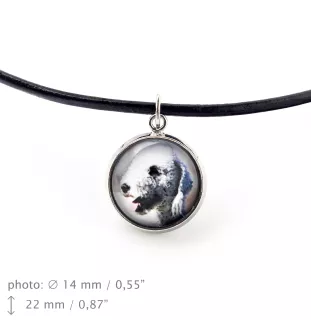 Terrier De Bedlington, Bedlington Terrier - ensemble de bijoux avec votre photo, ensemble fait à la main, bracelet et collier de la marque Art.-Dog