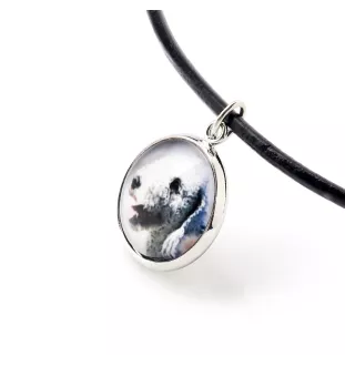 Bedlington Terrier, Rothbury Terrier, Rodbery Terrier - a set of jewelry with your photo, handmade set, bracelet and necklace by Art.-Dog brand