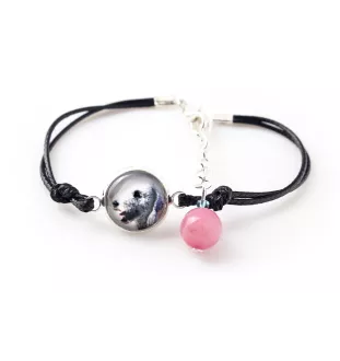 Terrier De Bedlington, Bedlington Terrier - ensemble de bijoux avec votre photo, accessoire féminin, article fait main, produit fabriqué à la main avec passion pour la création de la marque Art-Dog