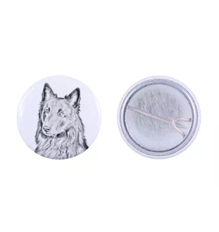 Chiens de Berger Belge - badge avec votre chien, ajoutez votre propre photo, marque Art-Dog