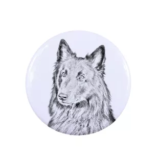 Belgischer Schäferhund - Anstecknadel mit Ihrem Hund, fügen Sie Ihr eigenes Foto hinzu, Marke Art-Dog