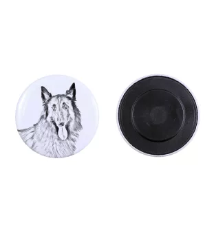 Azawakh I Magnet mit einem Hundepfotenabdruck, außergewöhnlich leicht, starker Magnet, handgefertigtes Produkt der Marke Art-Dog