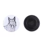 Azawakh I Magnet mit einem Hundepfotenabdruck, außergewöhnlich leicht, starker Magnet, handgefertigtes Produkt der Marke Art-Dog