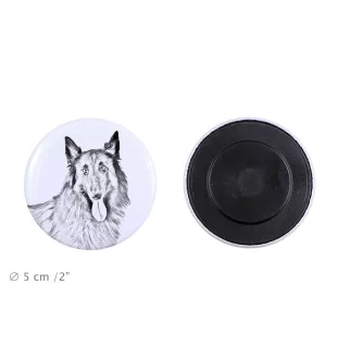 Azawakh, Azawagh I - aimant avec un œil de chien, exceptionnellement léger, aimant puissant, produit fabriqué à la main par la marque Art-Dog