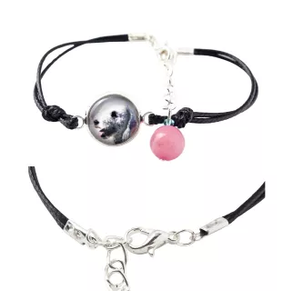 Bedlington Terrier, Rothbury Terrier, Rodbery Terrier - bracelet in a box with your photo, feminine jewelry, perfect gift from Art-Dog brand