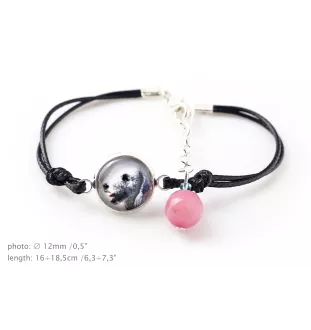 Bedlington Terrier, Rothbury Terrier, Rodbery Terrier - bracelet in a box with your photo, feminine jewelry, perfect gift from Art-Dog brand