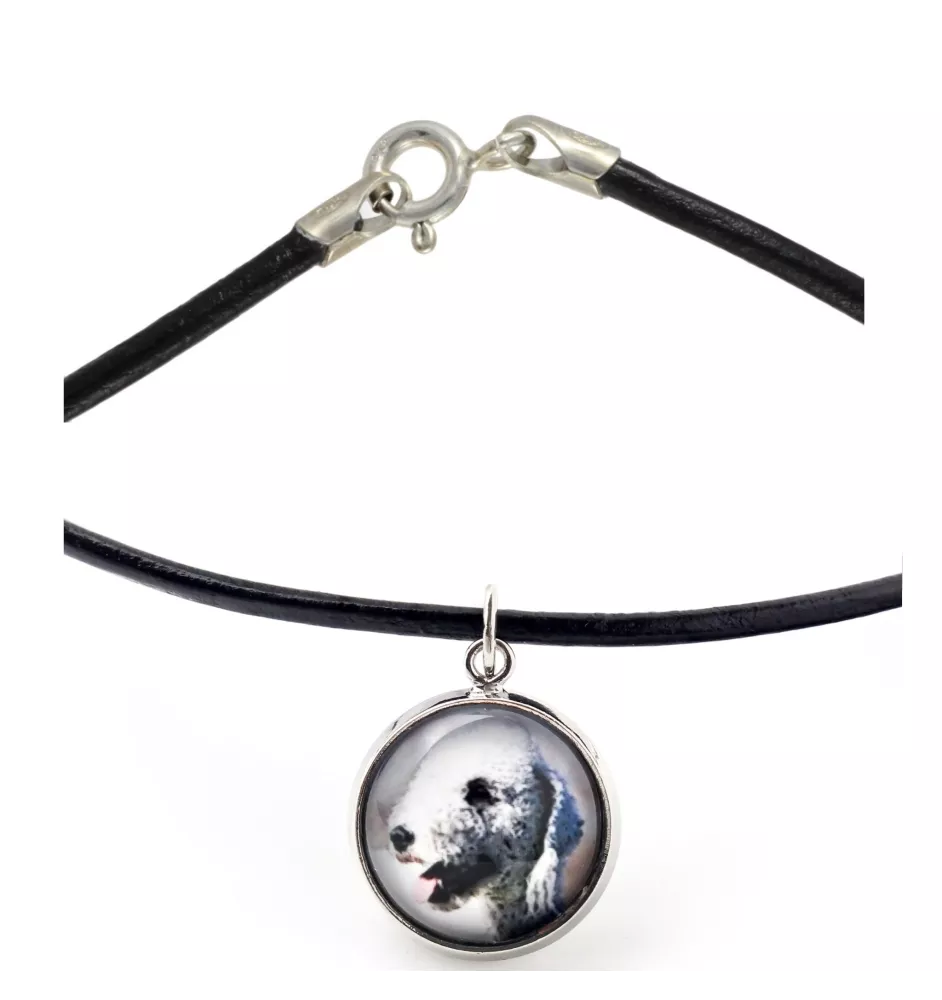 Terrier De Bedlington, Bedlington Terrier - collier dans une boîte, élégant bijou, pendentif de la marque Art-Dog