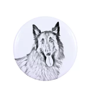 Chart afrykański przypinka z psem duża Art-Dog