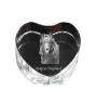 Belgian Shepherd Dog, Belgian Sheepdog - a photo of a dog in crystal, crystal heart, unique photo frame from the Art-Dog brand