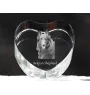 Belgian Shepherd Dog, Belgian Sheepdog - a photo of a dog in crystal, crystal heart, unique photo frame from the Art-Dog brand