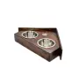 Belgian Shepherd Dog, Belgian Sheepdog - wooden stand with bowls for a dog, decorative dog bowls, a gift for adopting a dog from the Art-Dog brand