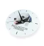 Bedlington Terrier, Rothbury Terrier, Rodbery Terrier - geometric wall clock with a picture and the brand name Art-Dog