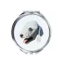Terrier De Bedlington, Bedlington Terrier - miroir avec une image et un motif géométrique de la marque Art-Dog