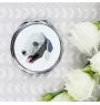 Terrier De Bedlington, Bedlington Terrier - miroir avec une image et un motif géométrique de la marque Art-Dog