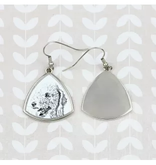 Bedlington Terrier, Rothbury Terrier, Rodbery Terrier - dog earrings, hanging earrings with a picture, personalized jewelry with Art-Dog brand print