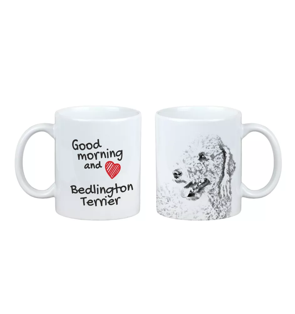 Bedlington Terrier, Rothbury Terrier, Rodbery Terrier - cup with a dog, cup with a photo, personalized gift from the Art-Dog brand