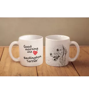 Bedlington Terrier, Rothbury Terrier, Rodbery Terrier - cup with a dog, cup with a photo, personalized gift from the Art-Dog brand