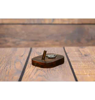 Bedlington Terrier, Rothbury Terrier, Rodbery Terrier - leash hanger, medal hanger with dog, key hook from Art-Dog brand