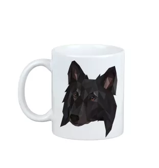 Belgischer Schäferhund - Becher mit einem Bild und dem Schriftzug geometrischer Hund Art-Dog