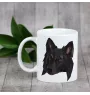 Chiens de Berger Belge - tasse avec une photo et un motif de chien géométrique Art-Dog