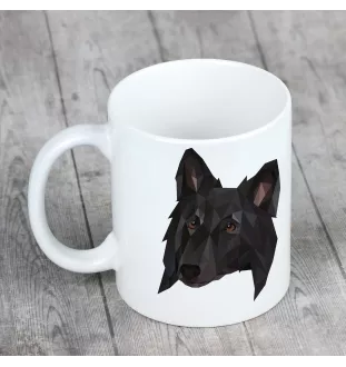 Belgischer Schäferhund - Becher mit einem Bild und dem Schriftzug geometrischer Hund Art-Dog