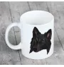 Belgian Shepherd Dog, Belgian Sheepdog - cup with a geometric dog image and the inscription Art-Dog