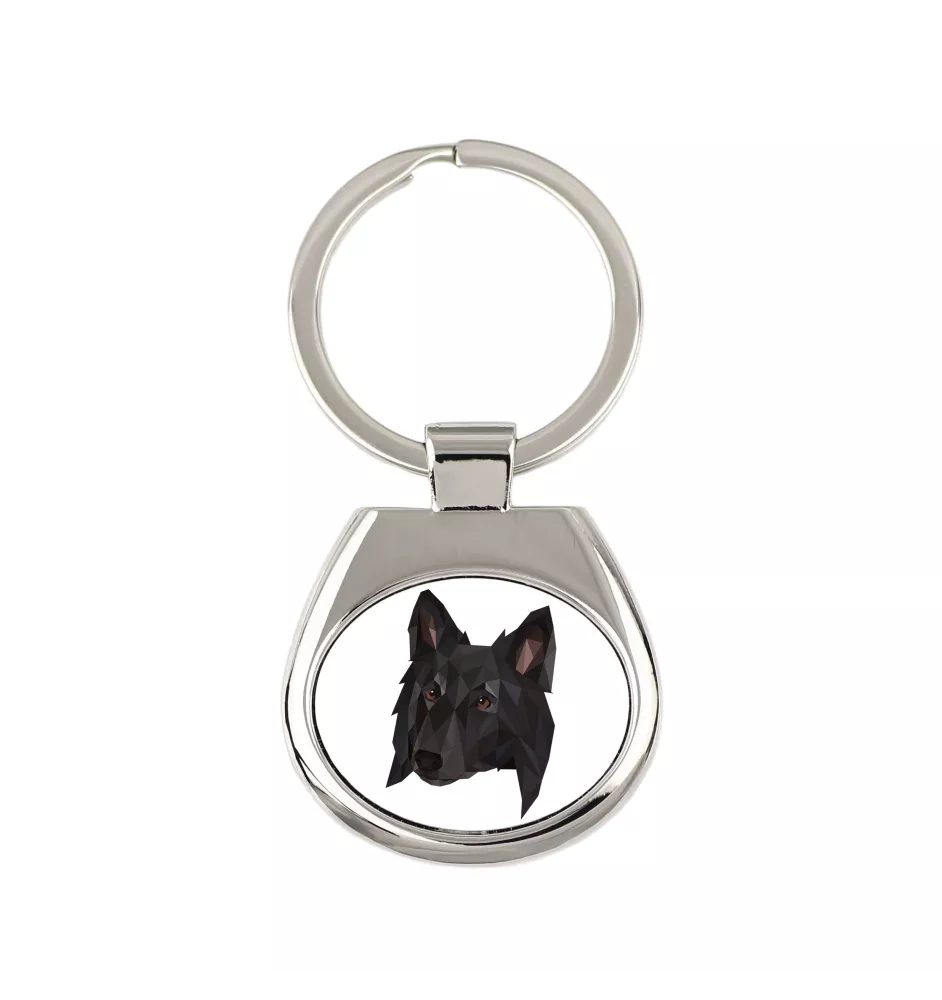 Owczarek belgijski brelok geometryczny Art-Dog