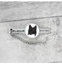 Belgian Shepherd Dog, Belgian Sheepdog - geometric tie clip with a picture and inscription from Art-Dog