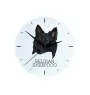 Chiens de Berger Belge - horloge murale géométrique avec photo et logo de la marque Art-Dog