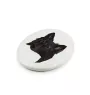 Belgian Shepherd Dog, Belgian Sheepdog - a plate with a geometric design and the brand name Art-Dog