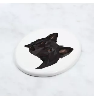 Owczarek belgijski płytka geometryczna Art-Dog