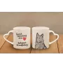 Belgian Shepherd Dog, Belgian Sheepdog - cup with a dog, adorable cup with a heart-shaped handle, universal gift from the Art-Dog brand