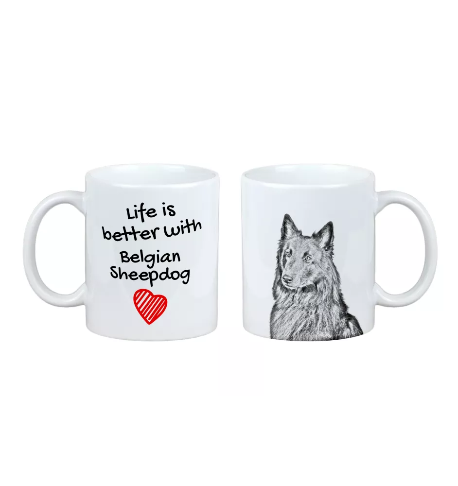 Belgischer Schäferhund - Tasse mit Hund, Tasse mit Bild, personalisiertes Geschenk der Marke Art-Dog