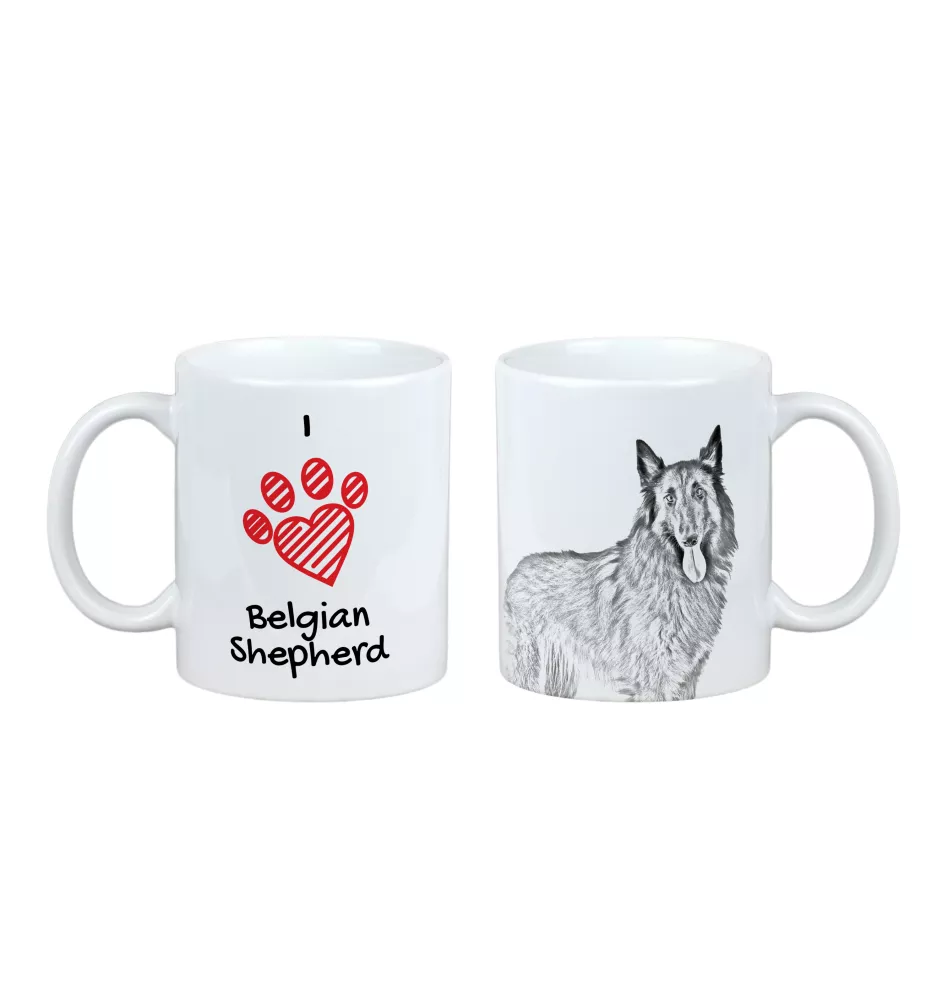 Chiens de Berger Belge I - tasse avec chien, une tasse adorable avec une illustration, un cadeau avec votre photo de la marque Art-Dog