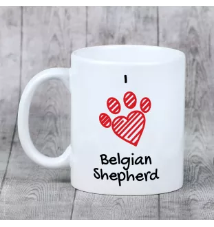 Belgian Shepherd Dog, Belgian Sheepdog I - cup with a dog, cute cup with graphics, a gift with your photo from the Art-Dog brand