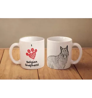 Chiens de Berger Belge I - tasse avec chien, une tasse adorable avec une illustration, un cadeau avec votre photo de la marque Art-Dog