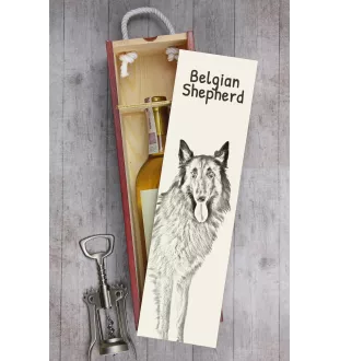 Azawakh, Azawagh I - boîte à vin avec chien, boîte à alcool avec graphisme, boîte cadeau personnalisée de la marque Art-Dog