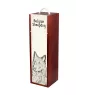 Belgian Shepherd Dog, Belgian Sheepdog - wine box with a dog, alcohol box with graphics, personalized gift box from the Art-Dog brand