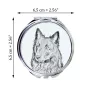 Chiens de Berger Belge - miroir de poche avec chien, miroir personnalisé pour sac à main, miroir compact avec impression de la marque Art-Dog