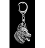 Berger de Beauce, Beauceron, Beauce Sheep Dog - Silver-plated key ring with dog, handbag decoration, backpack pendant by Art-Dog brand
