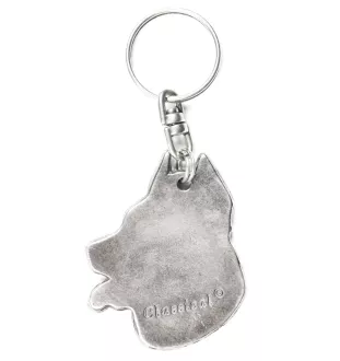 Berger de Beauce, Beauceron, Beauce Sheep Dog - Silver-plated dog pendant, handbag decoration, backpack pendant by Art-Dog brand