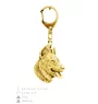 Berger de Beauce, Beauceron, Beauce Sheep Dog - Gilded key ring with dog in gift box, handbag decoration, luxury accessory by Art-Dog brand