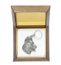 Berger de Beauce, Beauceron - Versilberter Anhänger mit einem Hund in einer dekorativen Box, Handtaschenschmuck, Rucksackanhänger der Marke Art-Dog
