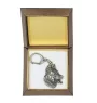 Berger de Beauce, Beauceron, Beauce Sheep Dog - Silver-plated key ring with a dog in a gift box, handbag decoration, backpack pendant by Art-Dog brand