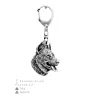 Berger de Beauce, Beauceron, Beauce Sheep Dog - Silver-plated key ring with a dog in a gift box, handbag decoration, backpack pendant by Art-Dog brand