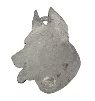 Berger de Beauce, Beauceron, Beauce Sheep Dog - Silver-plated key ring with a dog in a gift box, handbag decoration, backpack pendant by Art-Dog brand