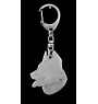 Berger de Beauce, Beauceron, Beauce Sheep Dog - Silver-plated key ring with a dog in a gift box, handbag decoration, backpack pendant by Art-Dog brand