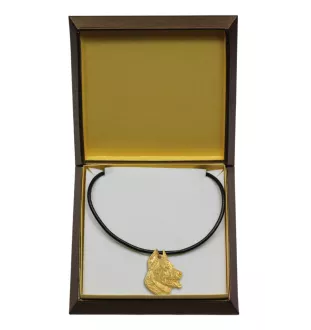 Berger de Beauce, Beauceron, Beauce Sheep Dog - Dog necklace in gift box, gold-plated pendant for dog fan, striking jewellery by Art-Dog